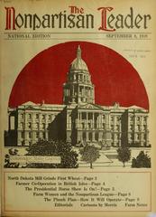 Cover of The Nonpartisan Leader magazine issue from September 8, 1919