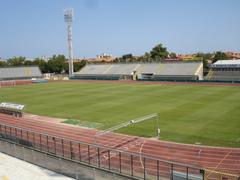 Interior view of Romeo Neri Stadium in Rimini