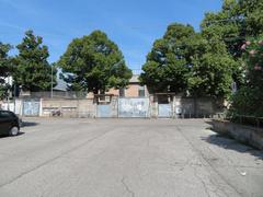 Exterior view of the Distinti section at Romeo Neri Stadium in Rimini on Via Arnaldo da Brescia in August 2024
