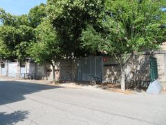 Exterior view of the Distinti section at Romeo Neri Stadium in Rimini along Arnaldo da Brescia street in August 2024