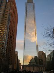 Downtown Philadelphia cityscape with modern and historic buildings