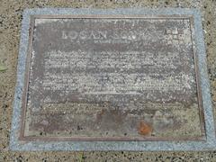 Plaque at Logan Circle in Philadelphia, Pennsylvania