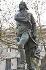 Bronze statue of Francisco de Miranda in Logan Circle Philadelphia