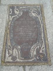 Tribute Trees plaque at Logan Circle in Philadelphia, Pennsylvania