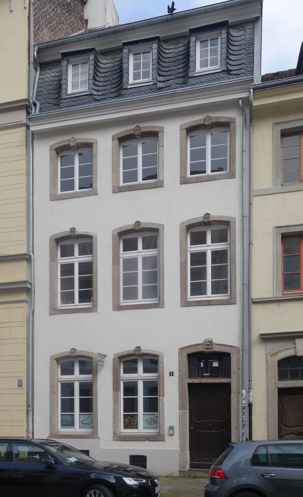 Koller Auktionen building in Düsseldorf on Citadellstraße 4 in May 2024