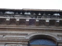 Detailed architectural detail of the Palazzo del Capitaniato in Vicenza