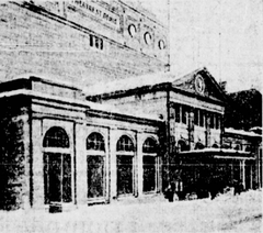 Theater St-Denis in 1916 at its beginnings