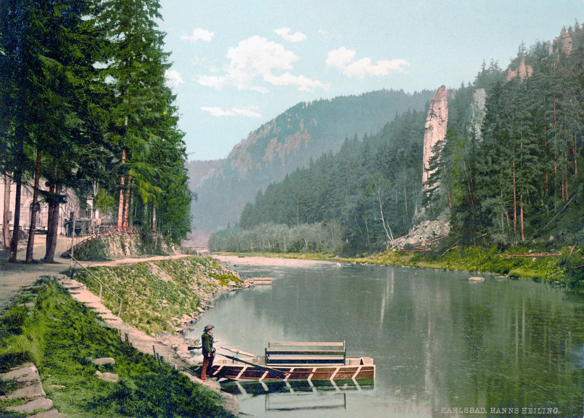 Historic Hans-Heiling-Rock near Aich before 1900