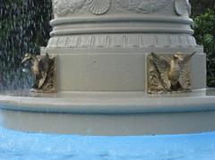 Water fountain in Gage Park on Gage Avenue South in Hamilton, Ontario