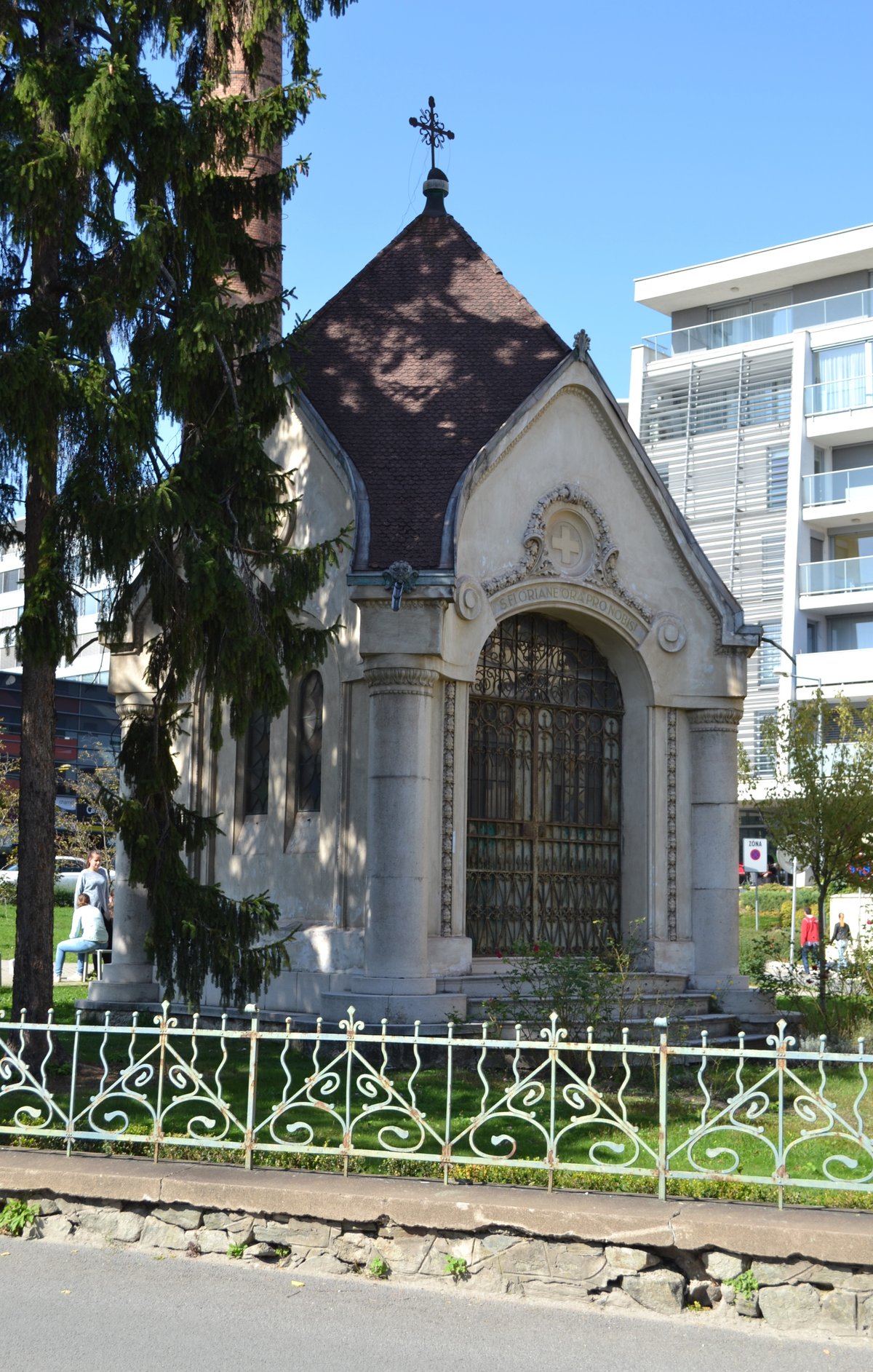 Exterior view of Chapel of St. Florian in Košice, Slovakia