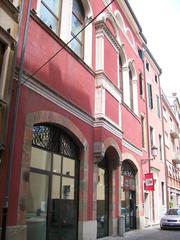 Exterior view of the former Great German Synagogue in Padua located in the Jewish Ghetto