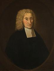 Portrait of an elderly cleric aged 87 in traditional British (English) school attire