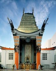 Exterior view of Grauman's Chinese Theatre with its iconic Chinese architectural design