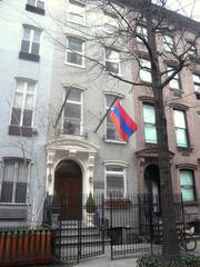 Armenia Mission to United Nations building at 119 East 36th Street on a cloudy afternoon
