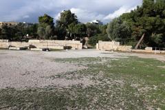 Propylon gateway to the temple of Olympian Zeus precinct in Athens viewed from the south