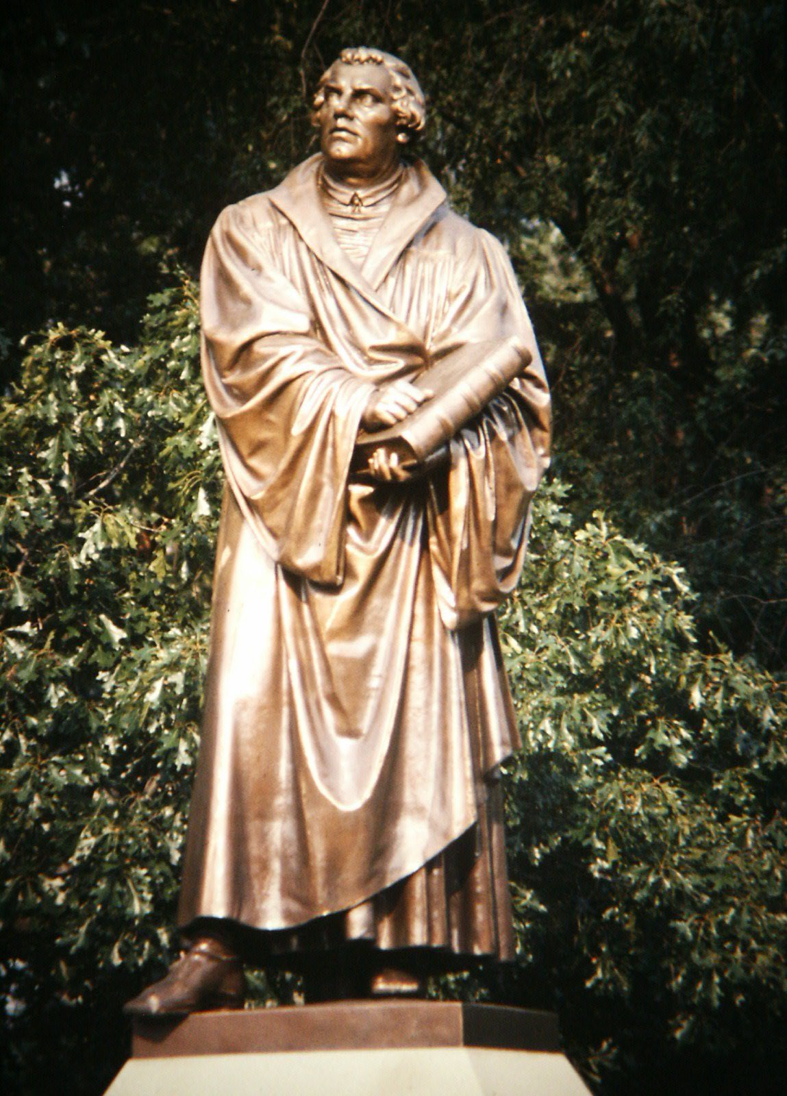 Statue of Martin Luther at Concordia Seminary in St. Louis