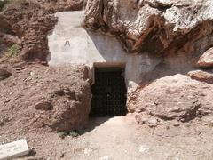 Pnyx fountain with ancient artifact protection slab from WW2