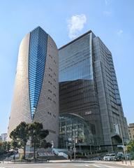 NHK Osaka Broadcasting Station Building in Osaka Japan