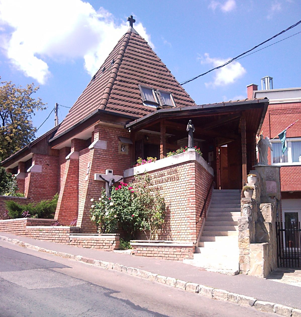 Exterior view of Mária Chapel in Budapest District XII on Galgóczy Street No 45