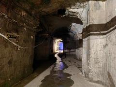 Runners participating in BBU Halloween Run 2024 inside the Kőbányai cellar system in Budapest