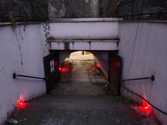 Runners participating in BBU Halloween Run 2024 at Kőbányai cellar system in Budapest
