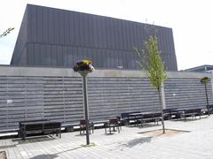 Modern building of Laboratorio de las Artes de Valladolid (LAVA) with contemporary architecture