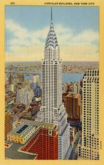 Chrysler Building illuminated at night in New York City