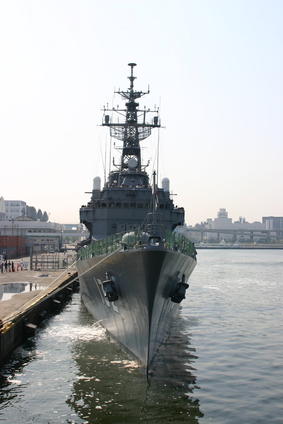 Japanese destroyer Asayuki bow view