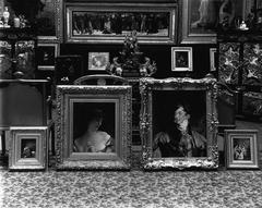 Interior of Lord Strathcona's residence in Montreal with paintings on walls, 1916