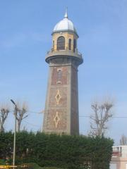Old lighthouse on Brazil quay at Le Havre harbor