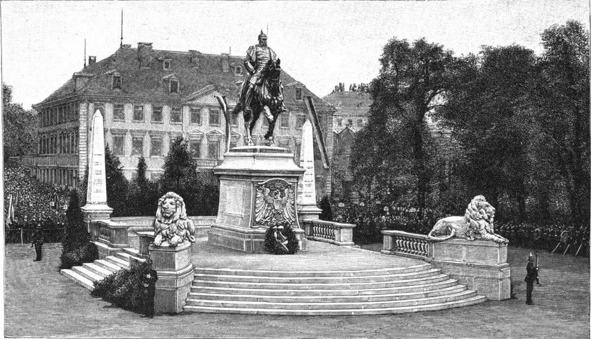 19th century black and white illustration from Die Gartenlaube 1898 depicting a detailed garden scene