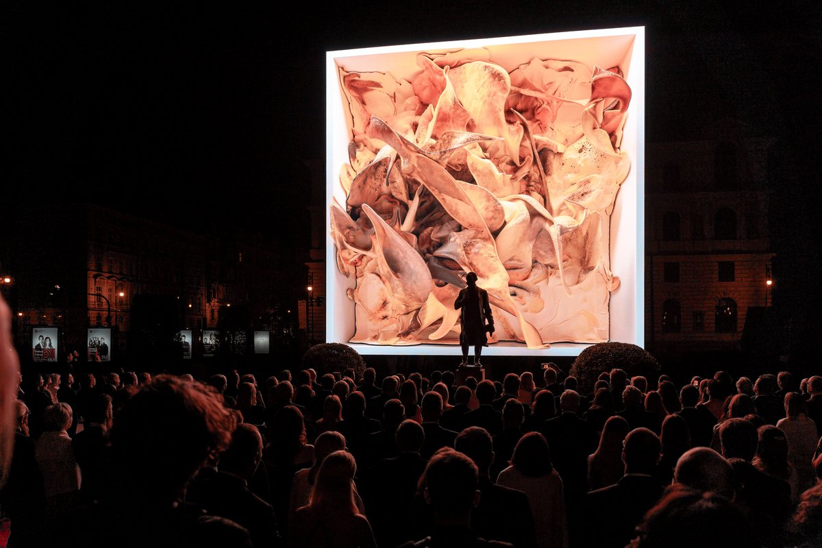 Dvorak Dreams art installation by Refik Anadol at UNESCO-listed Rudolfinum in September 2023