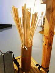 Bamboo strips traditionally used for binding things at Bangkok Art and Culture Centre