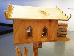 Spirit house at Bangkok Art and Culture Centre in Bangkok, Thailand
