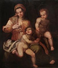 The Blessed Virgin with the Christ Child and Saint John the Baptist painting by Andrea del Sarto