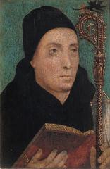 Portrait of St Dunstan (909-988), Archbishop of Canterbury, follower of Hans Holbein the Younger