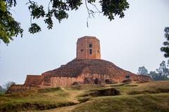 Chaukhandi Stupa Buddhist monument in Sarnath India