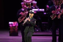 Musician 3rd Class Nicole Starr performing Sing Sing Sing on clarinet at 2017 Virginia International Tattoo in Norfolk