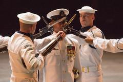 U.S. Navy Ceremonial Guard Drill Team performing at the 2017 Virginia International Tattoo