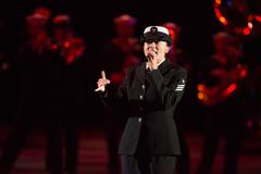 Seaman Amanda Thompson singing Can't Stop the Feeling at 2017 Virginia International Tattoo in Norfolk