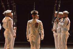 U.S. Navy Ceremonial Guard Drill Team performing at 2017 Virginia International Tattoo in Norfolk, VA