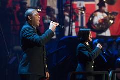 U.S. Navy Band vocalists singing the Star Spangled Banner at 2017 Virginia International Tattoo