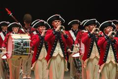 United States Army Old Guard Fife and Drum Corps performing at 2017 Virginia International Tattoo in Norfolk