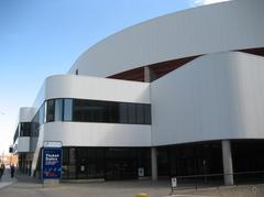 Exterior view of Copps Coliseum and Trade Centre Arena in Hamilton, Ontario, Canada