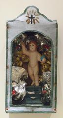 Holy cabinet with Infant Jesus statue from Brazil around 1950