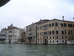 View of Palais Loredan and Palais Moro historic buildings in Venice