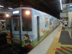 Kintetsu 1010 Nara Wrapping Train at Tsuruhashi Station