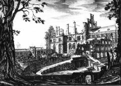 Barnabé Guimard painting of the palace after the 1731 fire, 18th century