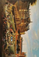 Painting of Koudenberg Palace and Domus Isabellae by Andreas Martin in 1726