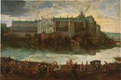 Royal Palace in Brussels circa 1627 historic painting